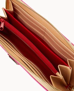 Dooney & Bourke The Polka Dot Collection | Grab and Go^Polka Dot Large Zip Around Wallet