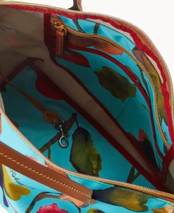 Dooney & Bourke Printed Fabric | Shoulder Bags^Roberta Pieri Flower Classic Sm Robertina Tote w Long Handle