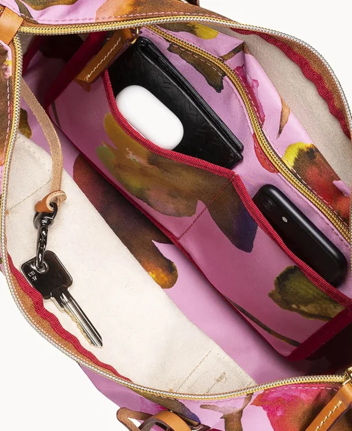 Dooney & Bourke Ready For the Getaway | Printed Fabric^Roberta Pieri Flower Classic Small Robertina Tote