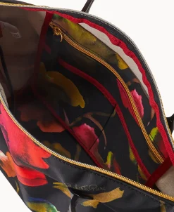 Dooney & Bourke Printed Fabric | Shoulder Bags^Roberta Pieri Flower Classic Sm Robertina Tote w Long Handle