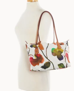 Dooney & Bourke Printed Fabric | Shoulder Bags^Roberta Pieri Flower Classic Sm Robertina Tote w Long Handle