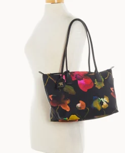 Dooney & Bourke Printed Fabric | Shoulder Bags^Roberta Pieri Flower Classic Sm Robertina Tote w Long Handle