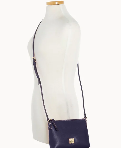Dooney & Bourke The Saffiano Collection | Textured Leather^Saffiano Crossbody Pouchette