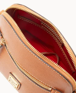 Dooney & Bourke The Saffiano Collection | Textured Leather^Saffiano Domed Crossbody