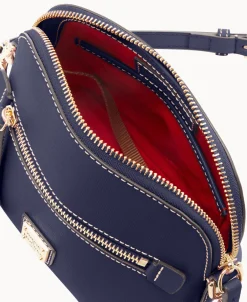 Dooney & Bourke The Saffiano Collection | Textured Leather^Saffiano Domed Crossbody