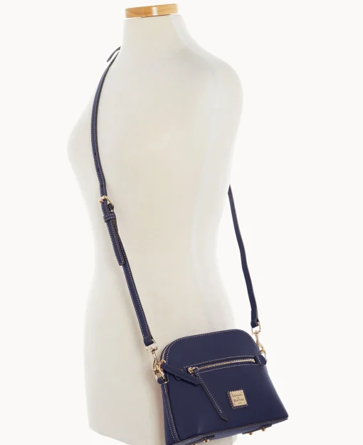 Dooney & Bourke The Saffiano Collection | Textured Leather^Saffiano Domed Crossbody