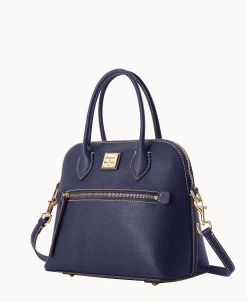 Dooney & Bourke The Saffiano Collection | Textured Leather^Saffiano Domed Satchel