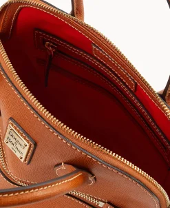 Dooney & Bourke The Saffiano Collection | Textured Leather^Saffiano Domed Satchel