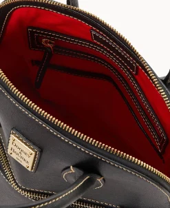 Dooney & Bourke The Saffiano Collection | Textured Leather^Saffiano Domed Satchel