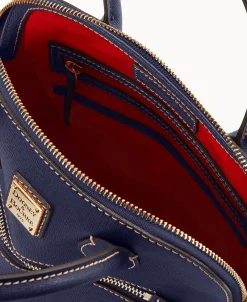 Dooney & Bourke The Saffiano Collection | Textured Leather^Saffiano Domed Satchel