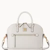 Dooney & Bourke The Saffiano Collection | Ready For the Getaway^Saffiano Domed Zip Satchel