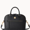 Dooney & Bourke The Saffiano Collection | Ready For the Getaway^Saffiano Domed Zip Satchel