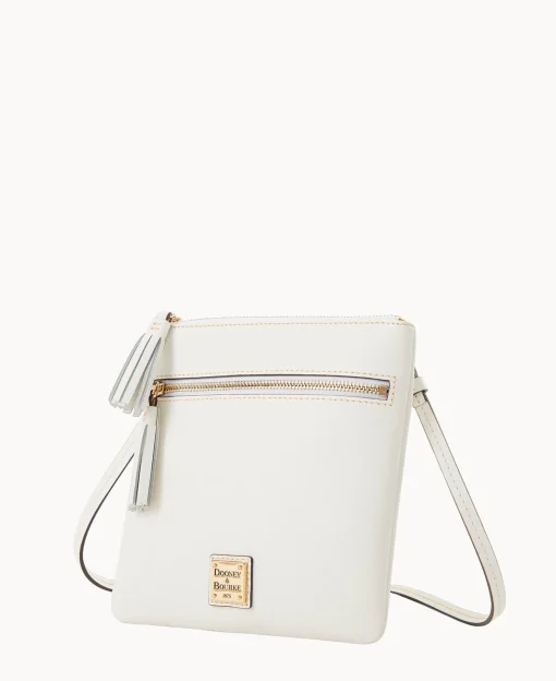 Dooney & Bourke The Saffiano Collection | Textured Leather^Saffiano Double Zip Tassel Crossbody