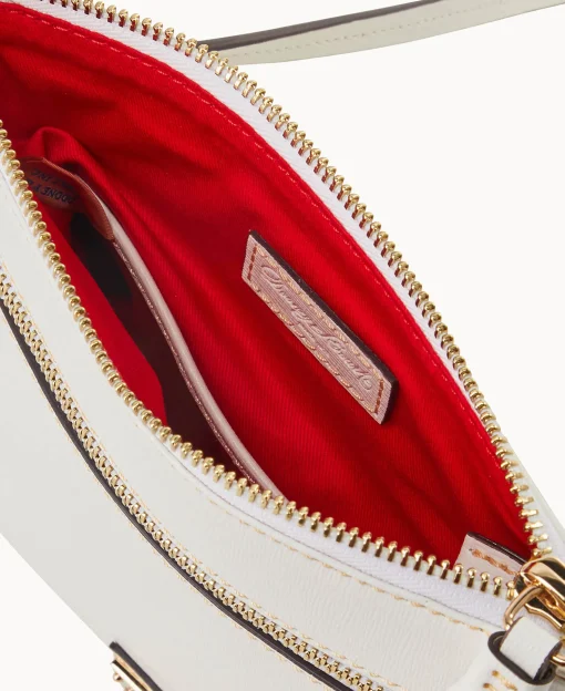 Dooney & Bourke The Saffiano Collection | Textured Leather^Saffiano Double Zip Tassel Crossbody