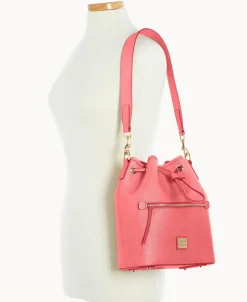 Dooney & Bourke The Saffiano Collection | Ready For the Getaway^Saffiano Drawstring