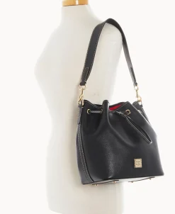 Dooney & Bourke The Saffiano Collection | Textured Leather^Saffiano Drawstring