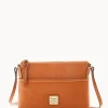 Dooney & Bourke The Saffiano Collection | Textured Leather^Saffiano Ginger Crossbody
