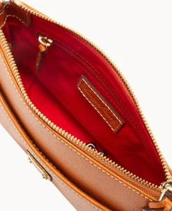 Dooney & Bourke The Saffiano Collection | Textured Leather^Saffiano Ginger Crossbody