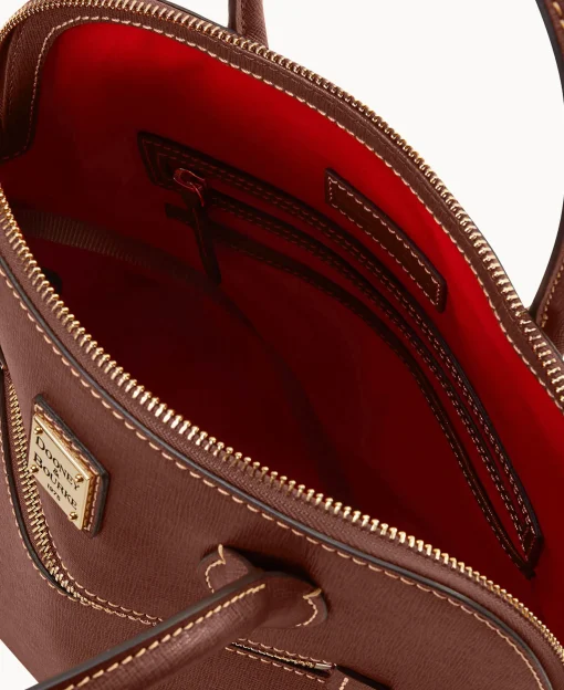 Dooney & Bourke The Saffiano Collection | Textured Leather^Saffiano Large Domed Satchel