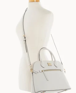 Dooney & Bourke The Saffiano Collection | Textured Leather^Saffiano Large Domed Satchel