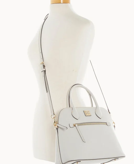 Dooney & Bourke The Saffiano Collection | Textured Leather^Saffiano Large Domed Satchel