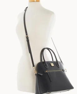 Dooney & Bourke The Saffiano Collection | Textured Leather^Saffiano Large Domed Satchel