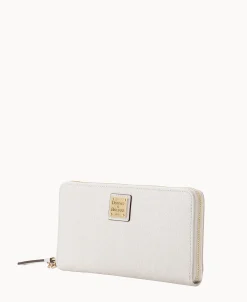 Dooney & Bourke The Saffiano Collection | Grab and Go^Saffiano Large Zip Around Wristlet