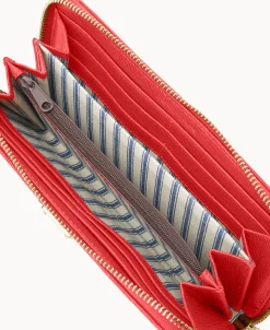 Dooney & Bourke The Saffiano Collection | Grab and Go^Saffiano Large Zip Around Wristlet