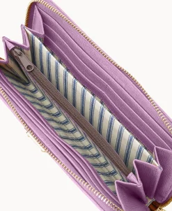 Dooney & Bourke The Saffiano Collection | Grab and Go^Saffiano Large Zip Around Wristlet