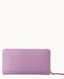 Dooney & Bourke The Saffiano Collection | Grab and Go^Saffiano Large Zip Around Wristlet
