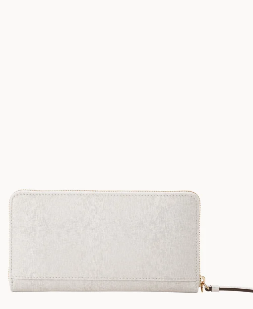 Dooney & Bourke The Saffiano Collection | Grab and Go^Saffiano Large Zip Around Wristlet