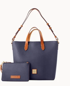 Dooney & Bourke The Saffiano Collection | Textured Leather^Saffiano Lilliana with Pouch