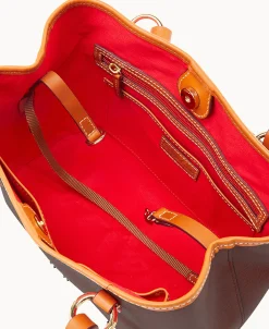 Dooney & Bourke The Saffiano Collection | Textured Leather^Saffiano Small Briana with Pouch