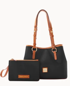 Dooney & Bourke The Saffiano Collection | Textured Leather^Saffiano Small Briana with Pouch