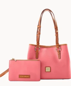 Dooney & Bourke The Saffiano Collection | Textured Leather^Saffiano Small Briana with Pouch