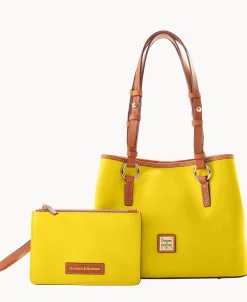 Dooney & Bourke The Saffiano Collection | Textured Leather^Saffiano Small Briana with Pouch