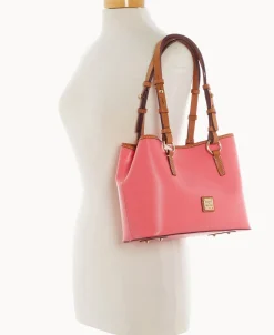 Dooney & Bourke The Saffiano Collection | Textured Leather^Saffiano Small Briana with Pouch