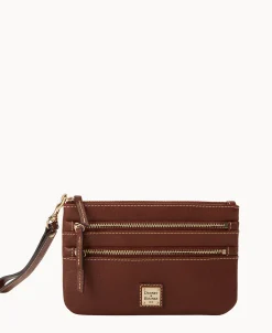 Dooney & Bourke The Saffiano Collection | Grab and Go^Saffiano Triple Zip Wristlet