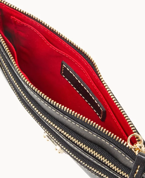 Dooney & Bourke The Saffiano Collection | Grab and Go^Saffiano Triple Zip Wristlet