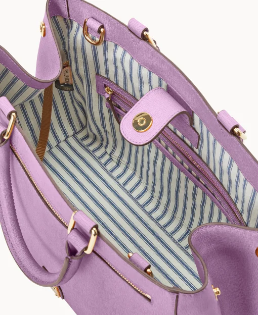 Dooney & Bourke The Saffiano Collection | Ready For the Getaway^Saffiano Zip Satchel