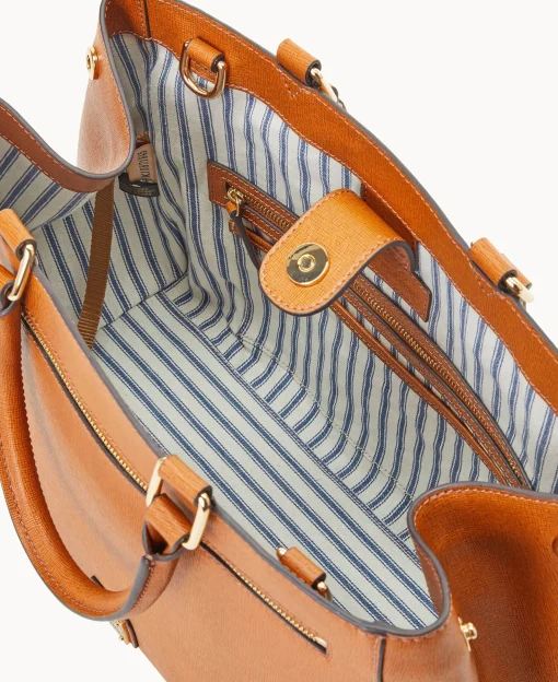 Dooney & Bourke The Saffiano Collection | Ready For the Getaway^Saffiano Zip Satchel