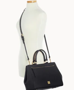 Dooney & Bourke The Saffiano Collection | Ready For the Getaway^Saffiano Zip Satchel