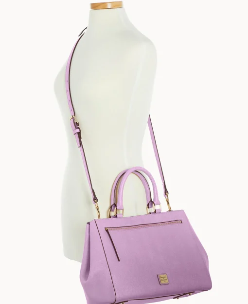Dooney & Bourke The Saffiano Collection | Ready For the Getaway^Saffiano Zip Satchel