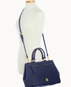 Dooney & Bourke The Saffiano Collection | Ready For the Getaway^Saffiano Zip Satchel