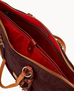 Dooney & Bourke Textured Leather | Shoulder Bags^Suede Career Tote