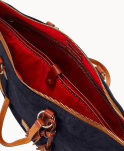 Dooney & Bourke Textured Leather | Shoulder Bags^Suede Career Tote