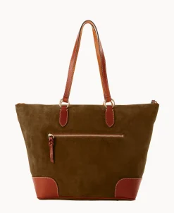 Dooney & Bourke Textured Leather | Shoulder Bags^Suede Career Tote