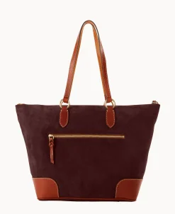 Dooney & Bourke Textured Leather | Shoulder Bags^Suede Career Tote