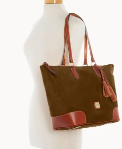 Dooney & Bourke Textured Leather | Shoulder Bags^Suede Career Tote