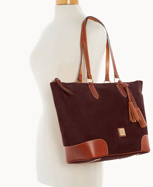 Dooney & Bourke Textured Leather | Shoulder Bags^Suede Career Tote